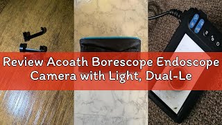 Review Acoath Borescope Endoscope Camera with Light, Dual-Lens 1080P HD Industrial Inspection Camera