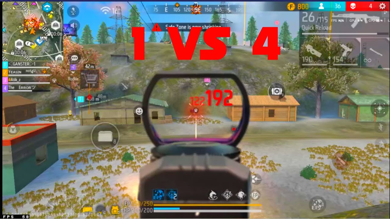 Solo VS Squad । 1 VS 4 OP Gameplay 2025 - YouTube