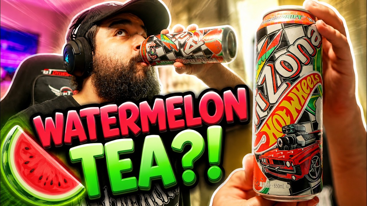 WAKABA 迷彩柄ソフトドリンク 🍉 The NEW Arizona Watermelon Drift Flavor Is CRAZY! - YouTube