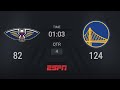 Pelicans @ Warriors | NBA on ESPN Live Scoreboard