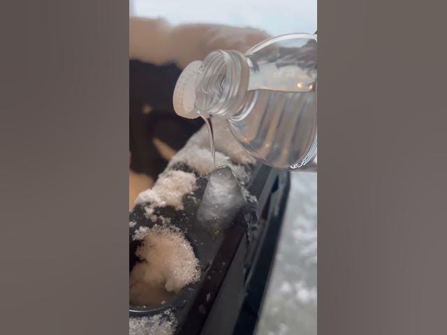 Water turns from liquid to solid 🤯 *INSTANT FREEZE* Supercooled water trick