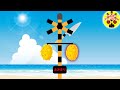 踏切カンカン★音が変なトロピカルフルーツふみきり♪Various Railroad Crossing animation