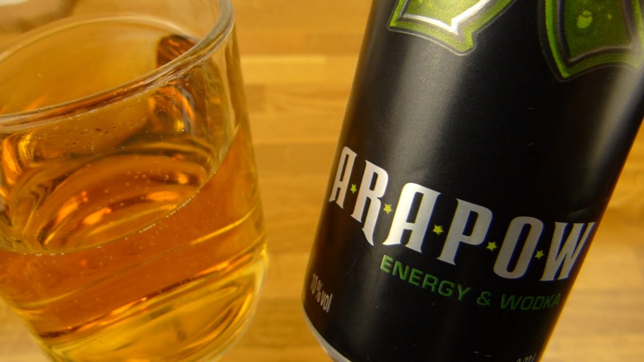 Arapow Vodka + Energy Drink 10% Vol. - YouTube