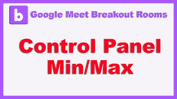 Minimize/maximize Control Panel