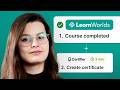 How to Auto-Send Professional Certificates for LearnWorlds Courses!