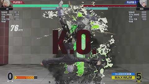 KOFXV Ash-Crimson New Stun Combo Without Sans-culotte(2.1version)