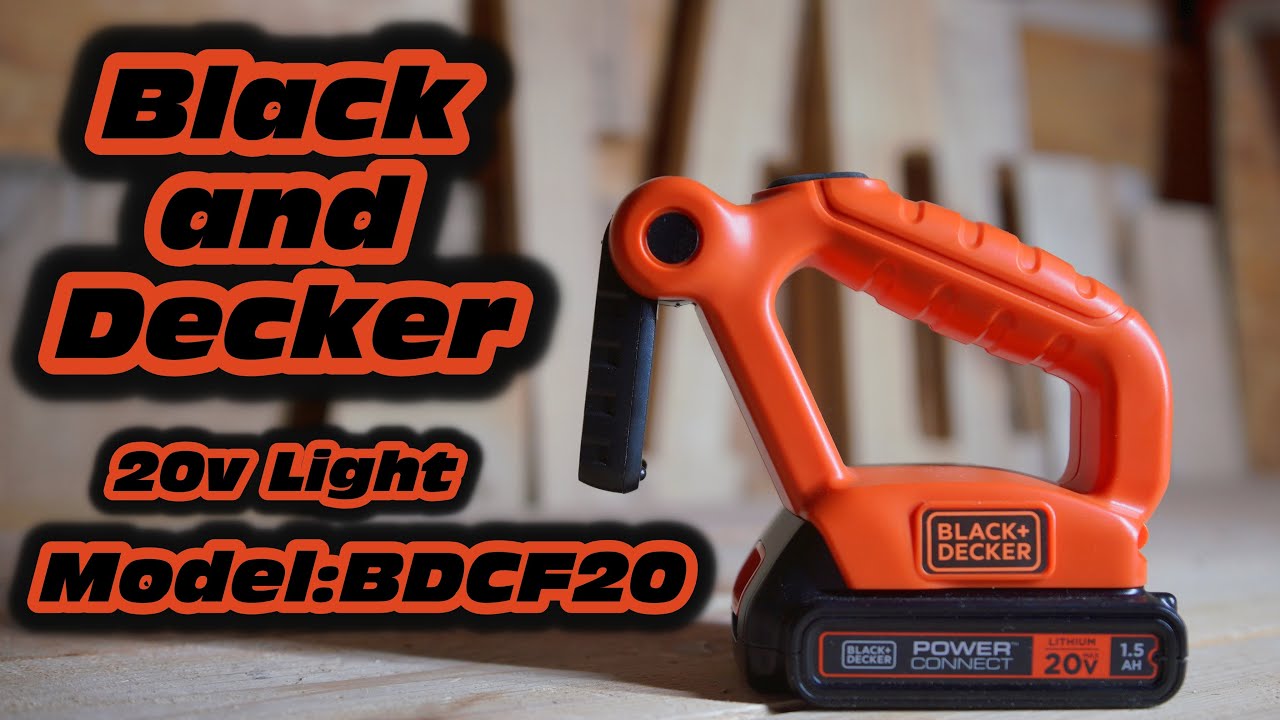 Review Black and decker 20v light BDCF20 