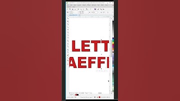 Letter Effect with Drop Shadow in Corel Draw #shorts