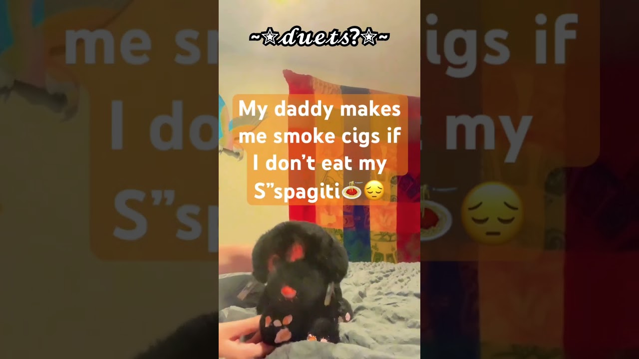 my daddy makes me smoke cigarettes if i dont eat 𝓐𝓷𝔂 𝓭𝓾𝓮𝓽𝓼?? #essa #duet? #essacommunity My father died of lung