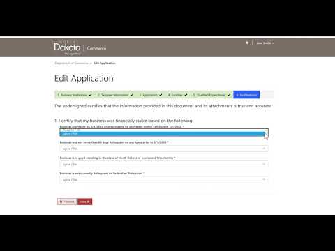 NDDOC ERG Application Portal Tutorial