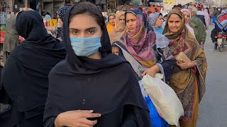 Faisalabad Pakistan Walking Tour Faisalabad City Walk 4K Busy Bazaars Near Clock Tower فیصل آباد