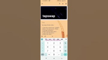 tap swap video code