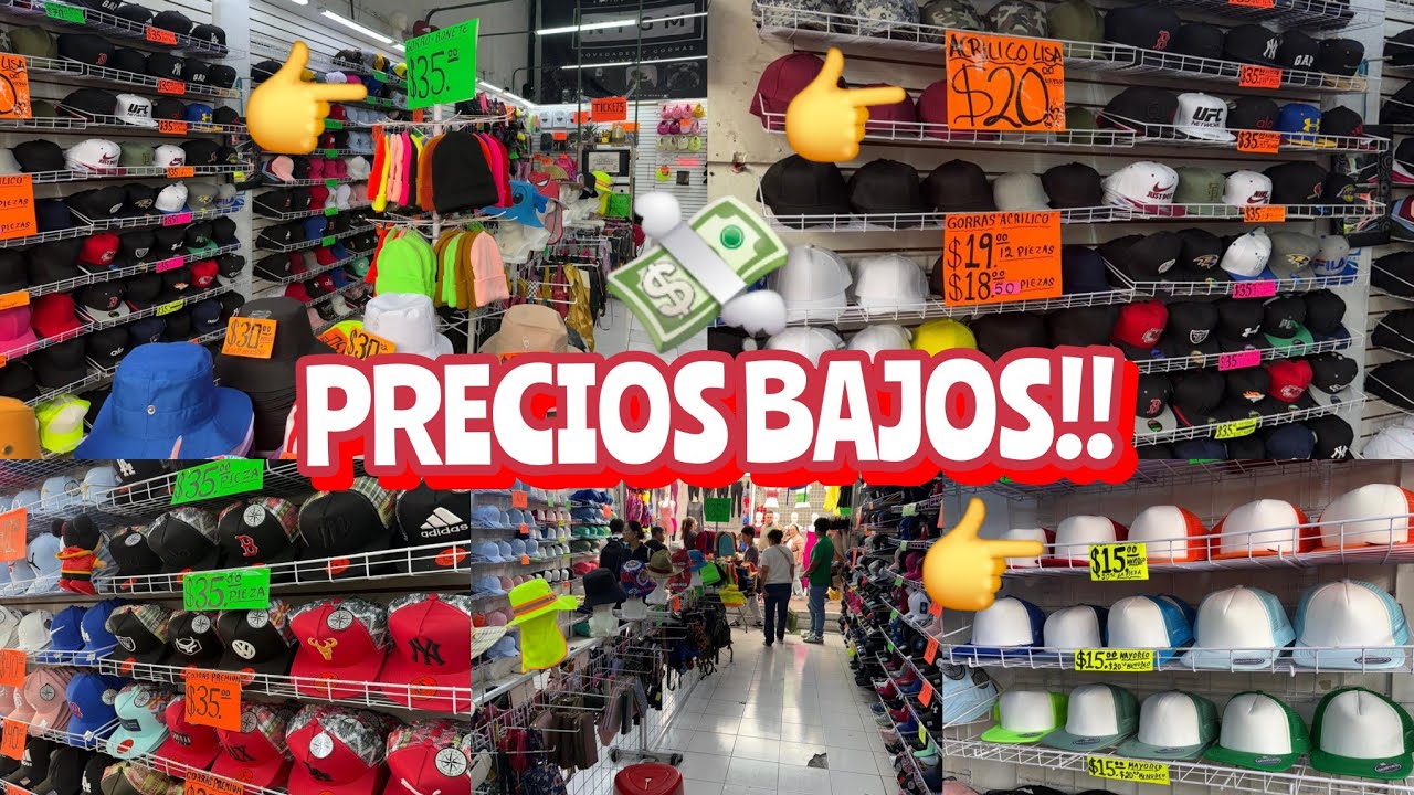Desde $15 pesos 🧢 GORRAS / SOMBREROS / VISERAS 😱 Venta por PIEZA O MAYOREO