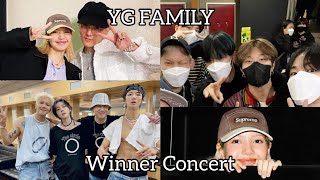 YG FAMILY Interaction (TREASURE, iKON, Blackpink Lisa) at Winner Concert [트레저, 블랙핑크, 아이콘, 위너]