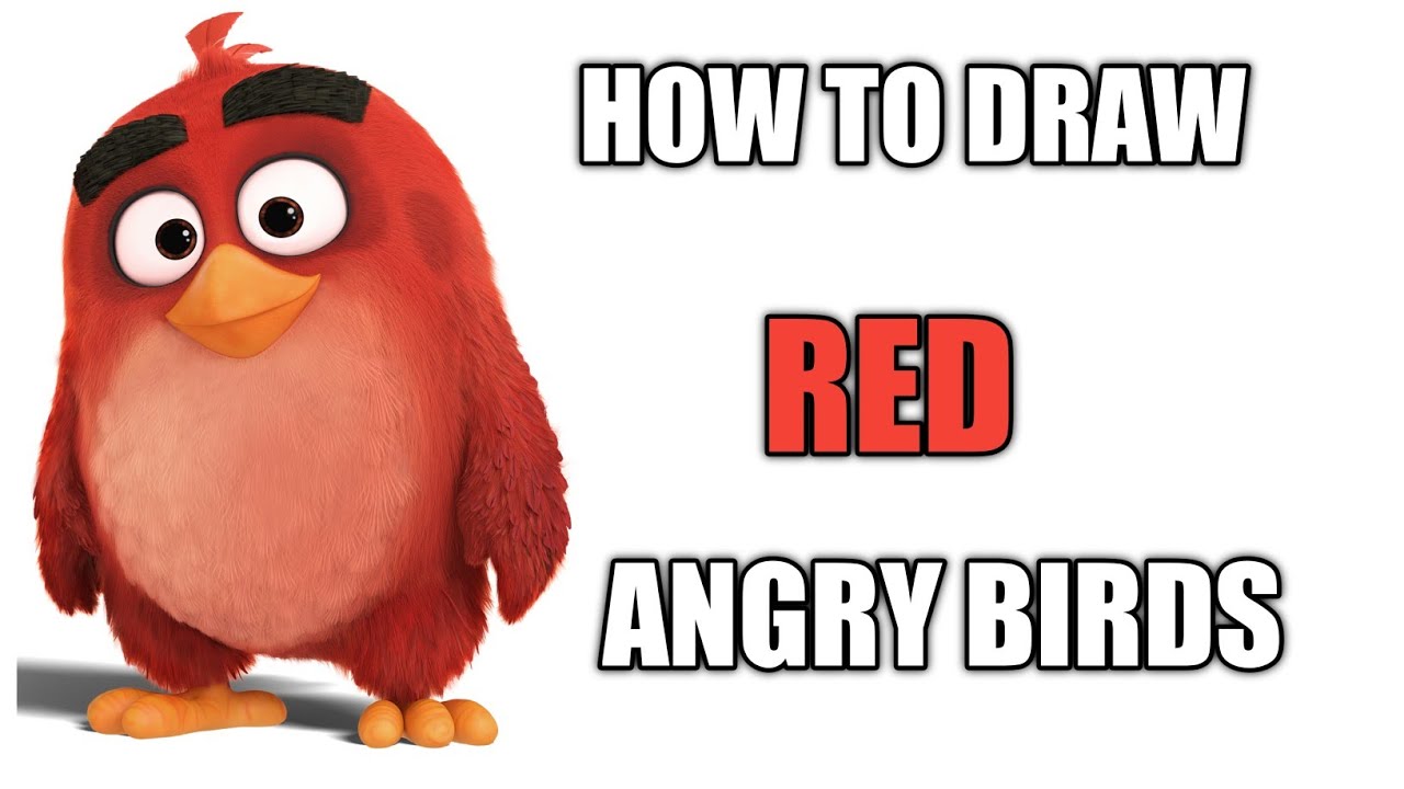 How to draw angry birds | step by step method for childrens - YouTube