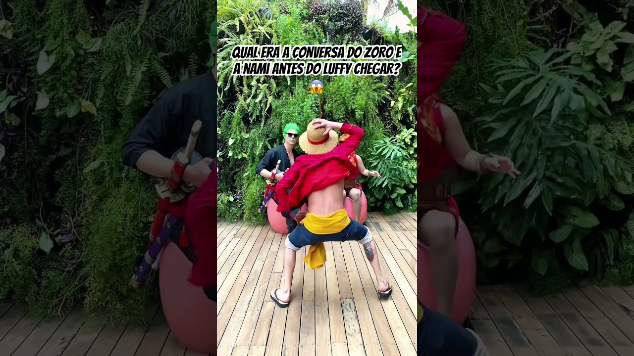 Zoro e Nami, e o Luffy também! Cosplays de One Piece #onepiececosplay #onepiece