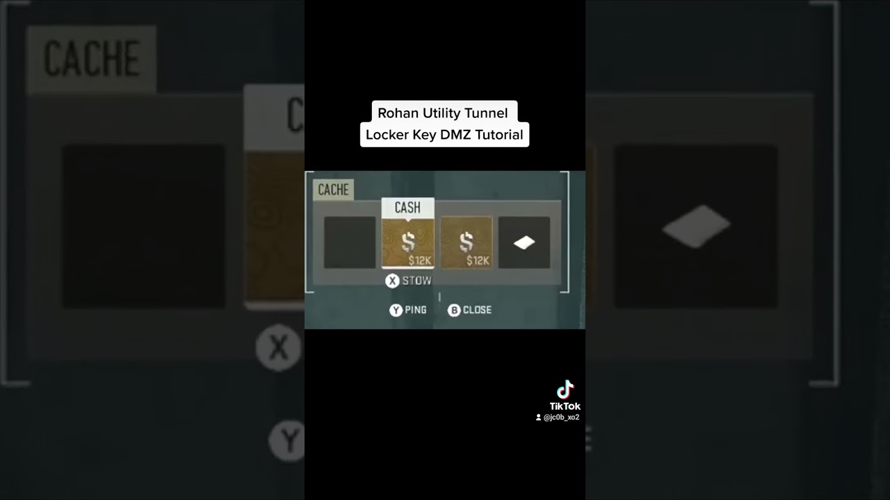 DMZ Rohan Tunnel Locker Key Tutorial Video