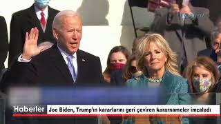 21 01 2021 Joe Biden, Trumpın Kararlarını Geri Çeviren Kararnameler Imzaladı