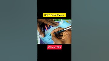 HDFC Bank Cheque कैसे भरे | How to fill HDFC Bank Cheque | Bank Cheque Kaise Bhare #techfrack