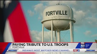 Fortville honors fallen heroes with flag memorial; ‘It’s everybody’s flag and it represents the best