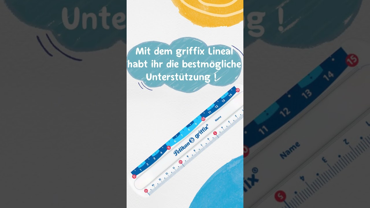Der perfekte Begleiter für den Schulanfang - mit dem griffix Lineal wird das Messen zum Kinderspiel