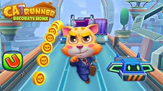 Cat Runner decorate home new update Run , jump and collect gold couns 😎 screenshot 4