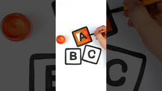 How to Draw Paint And Learn ABC alphabet  | Kids Art Time | English For Kids #abcd, #abcsong
