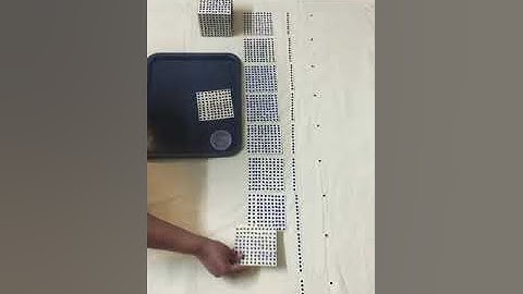 Decimal system bead material arrangement-Montessori at HOME