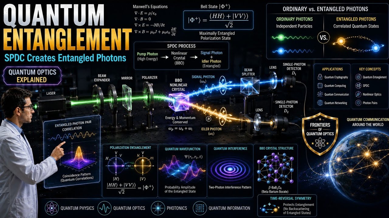 Quantum Entanglement: SPDC Technique to Create Entangled Particles ...