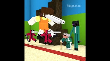 Thumbnail of When Enderman Plays Squid Game Red Light Green Light |  Minecraft Animation #shorts