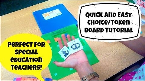 QUICK AND EASY TOKEN/CHOICE BOARD TUTORIAL | Perfect for Special Education Teachers!
