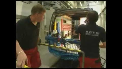 bott crash test  vario van racking and van shelving