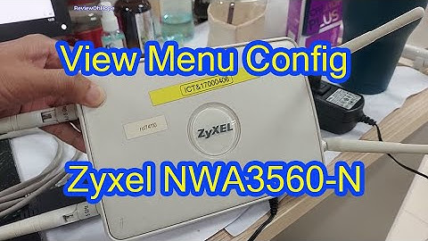 View Menu Zyxel NWA3560-N Dual-Radio Business AP NWA 3560N