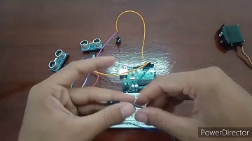 Tong sampah otomatis dengan sensor ultrasonic || UAS SENSOR ELEKTRONIKA