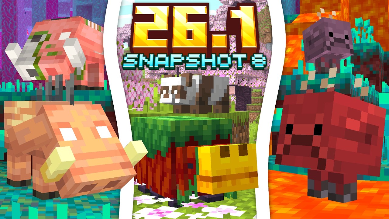 OSTATNIE SŁODKIE BABY MOBY i LEPSZA PRZECINARKA! Minecraft 26.1 Snapshot 8!