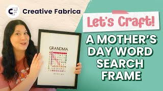 DIY Mother's Day Word Search Frame: A Unique Craft Tutorial! ✂️