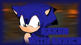Faker With Lyrics Teaser | FNF LYRIC COVER 