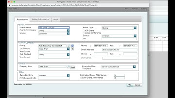 Reserve Tufts Web Client - Changing Reservation Details