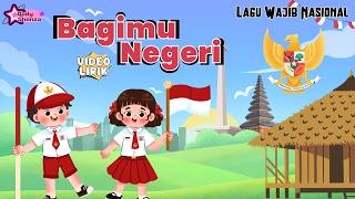 Bagimu Negeri - Indonesian National Anthem, Composed by Kusbini (Lyric Video) DailyShenza