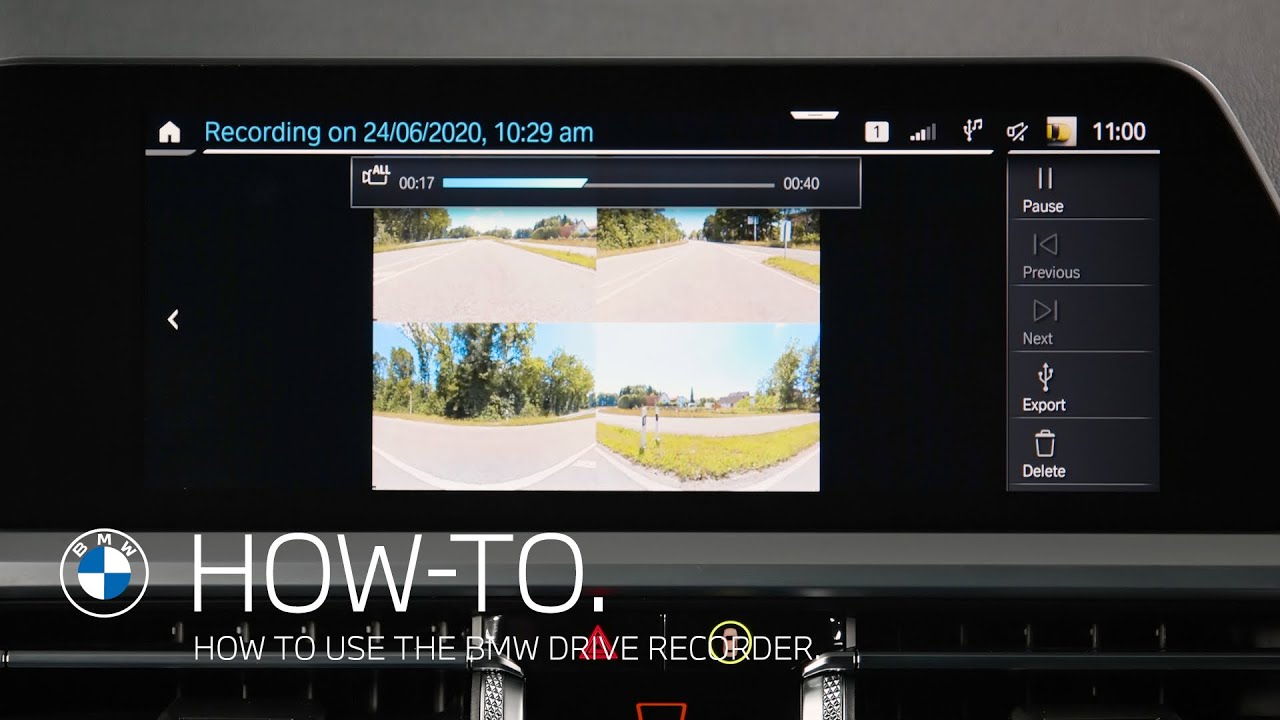 BMW Drive Recorder - How To Activate and Use