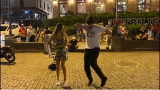 Девушка Танцует Очень Красиво Gogia Гогия На Улице Шардени В Тбилиси Лезгинка ALISHKA 2022 Хит