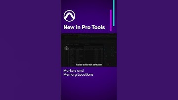 Use track markers, markers rulers, and flexible dynamic memory location filtering in Pro Tools