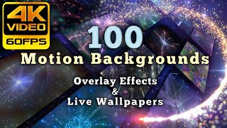 4K Motion Graphics Compilation ║ 100 Backdrops Uhd Showcase Animations Mix