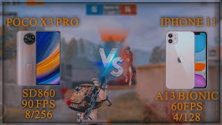 PUBG MOBILE | POCO X3 PRO VS IPHONE 11 | تحدي ضد اقوى لاعب ٦٠ فريم لا يفوتك ?