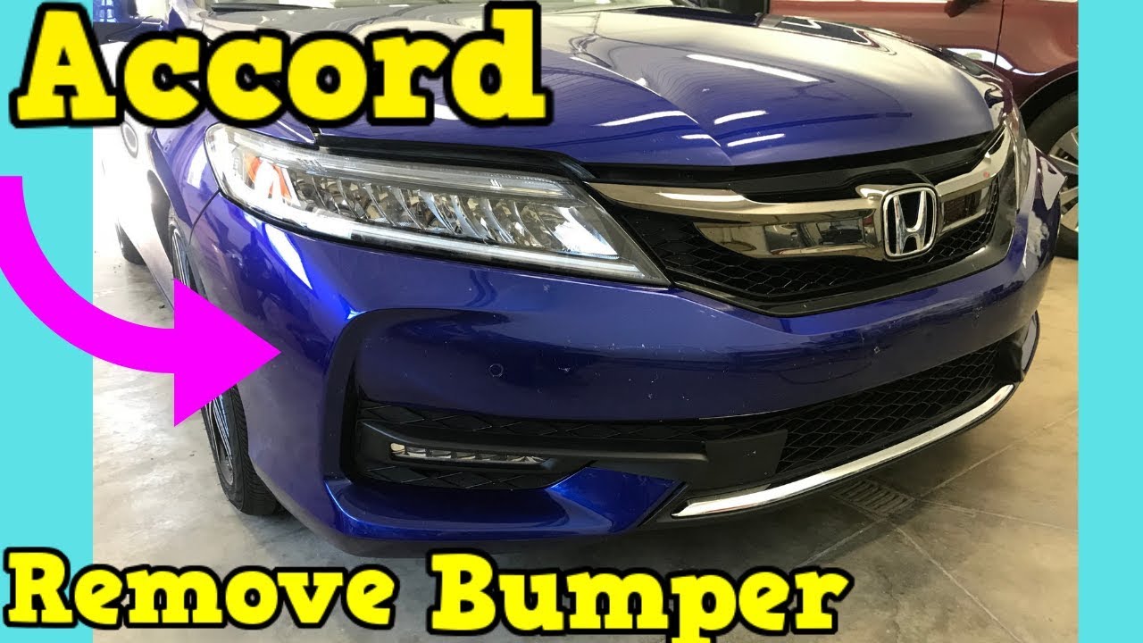2016 2017 Honda Accord Coupe How to Remove Front Bumper Cover Removal