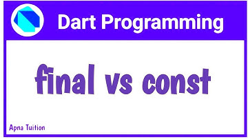 Constants In Dart || Final vs Const Keywords || Hindi || Dart For Flutter || Vivek Lodh