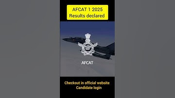 AFCAT 2025 results out | #afcat #afcat2025 #airforce #trendingshorts