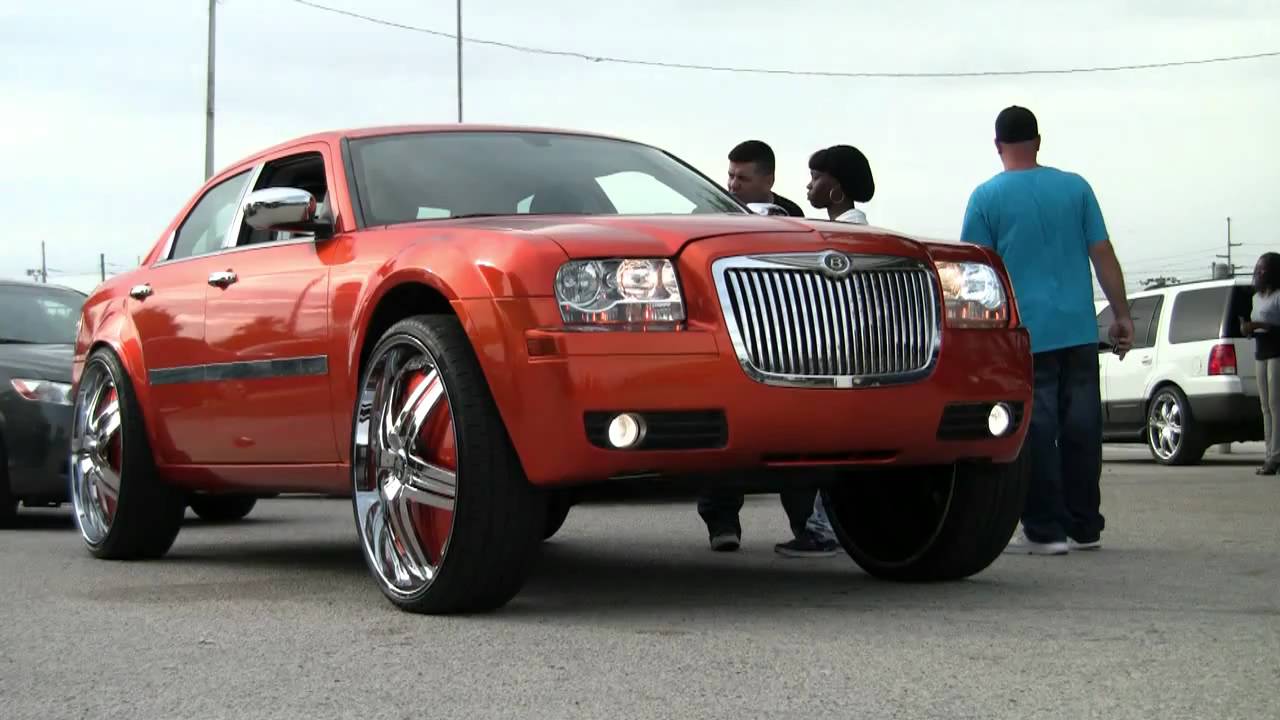 Chrysler, 300, on, 26, inch, dub, delusion, rims, wheels. 
