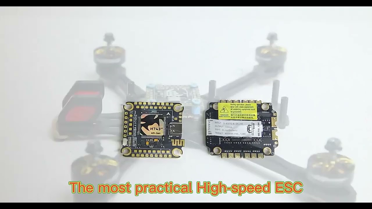 Diatone Mamba F405 MK2 Stack Flight Controller supports connecting to the IFlight chimera 7 inch FPV