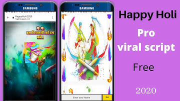 Happy Holi wishing script for blogger || Happy Holi pro script || 2020